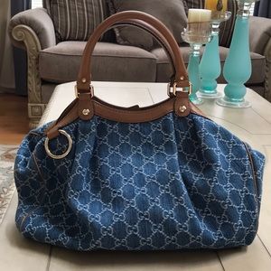 Authentic Gucci Sukey in Denim